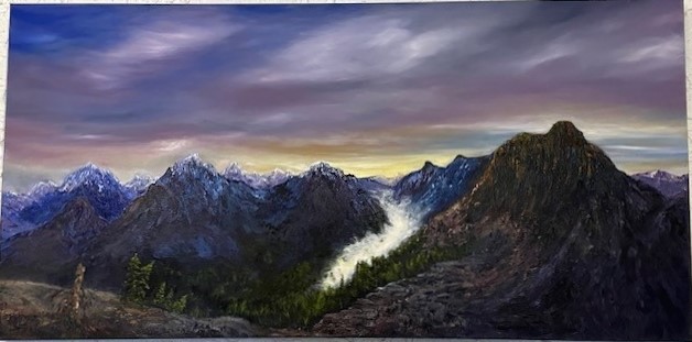 Robin’s Painting Grand teton Sunrise